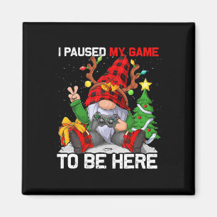 Merry Christmas Xmas Gamer Gnome Video Game Boys K Magnet