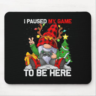 Merry Christmas Xmas Gamer Gnome Video Game Boys K Mouse Pad
