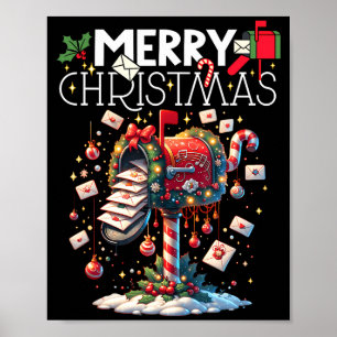 Merry Christmas Xmas Stal Worker Funny Poster