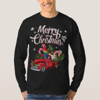 Merry Christmas Xmas Tree Red Truck Parrot Santa H