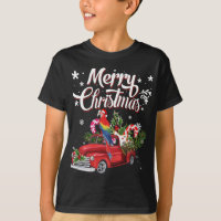 Merry Christmas Xmas Tree Red Truck Parrot Santa H