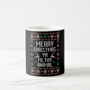 Merry Christmas Ya Filthy Animal Coffee Mug