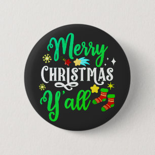 Merry Christmas Y'all-85918 6 Cm Round Badge