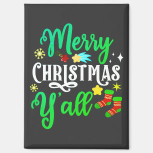 Merry Christmas Y'all-85918 Magnet