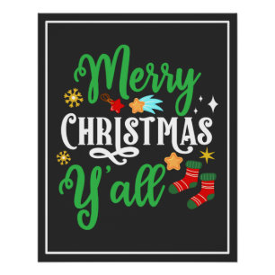 Merry Christmas Y'all-85918 Poster