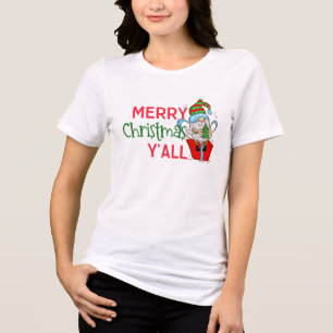 Merry Christmas Y'all, Hilarious Gnome Xmas Shirt