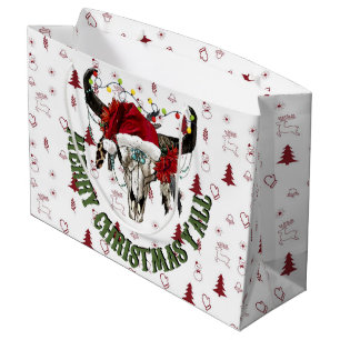 Merry Christmas Y'all Large Gift Bag