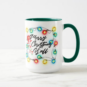 Merry Christmas Y'all Mug - Funny Holiday Gift!