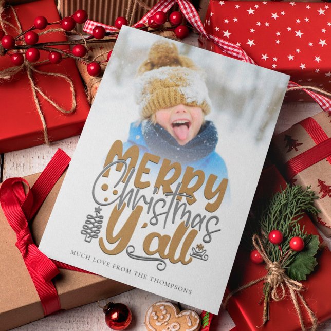 Merry Christmas Y'All Photo Artsy Typography (Creator Uploaded)