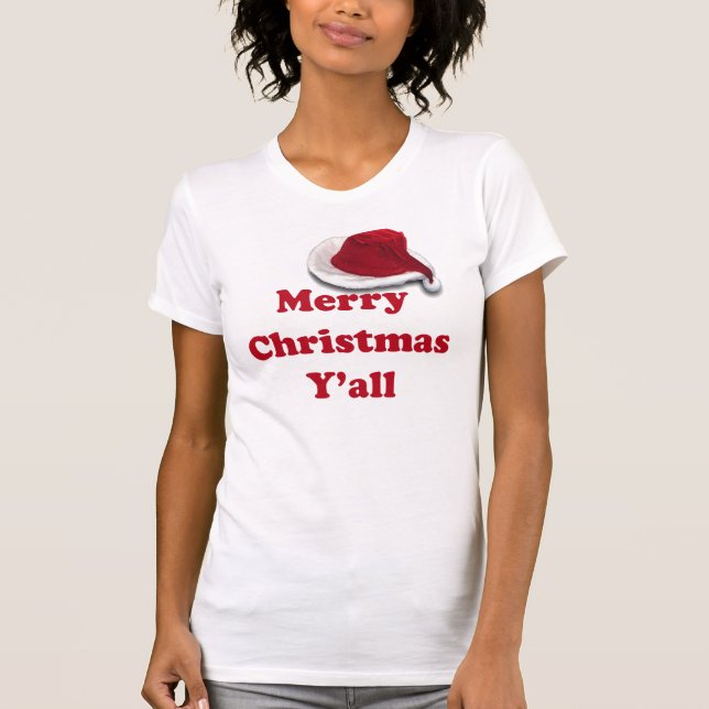 Merry Christmas Y'all T-shirt (Front)