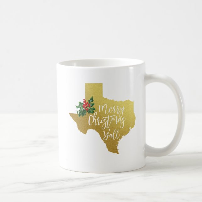 Merry Christmas Y'all Texas Mug (Right)