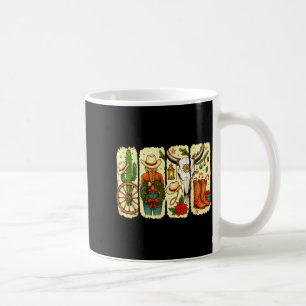 Merry Christmas Y'all Western Country Howdy Cowgir Coffee Mug