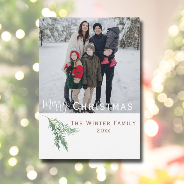 Merry Christmas Year in Review Photo  Holiday Card (Merry Christmas Year in Review Photo Holiday Card
)