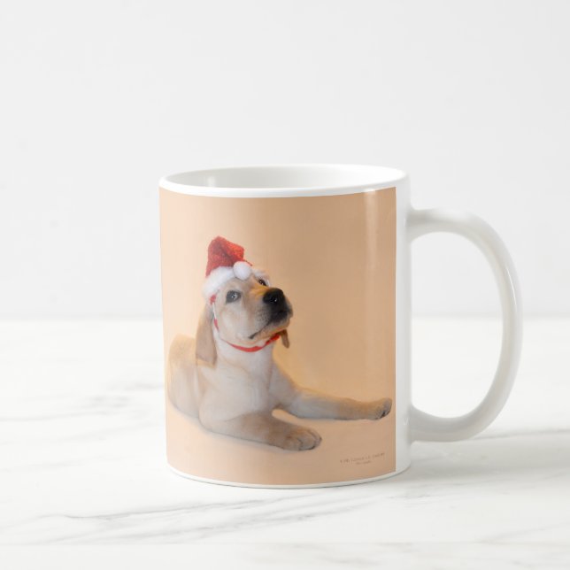Merry Christmas - Yellow Lab Coffee Mug (Right)