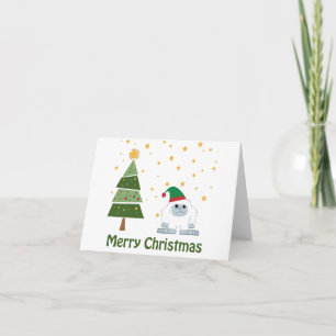 Merry Christmas Yeti Holiday Card