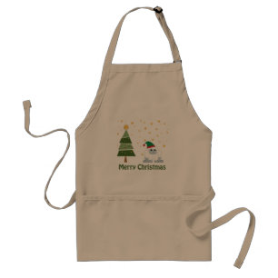 Merry Christmas Yeti Standard Apron