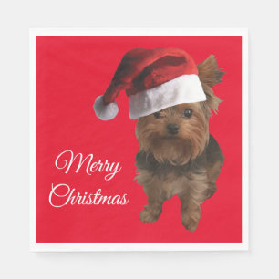 Merry Christmas Yorki Napkin