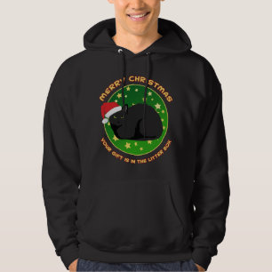Merry Christmas Your Present is in the Litter Box Hoodie