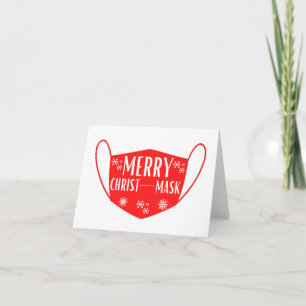 Merry Christmask Funny Holiday Card
