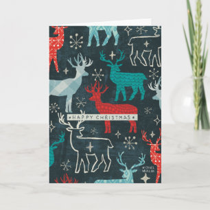 Merry Christmastime Reindeer Holiday Card
