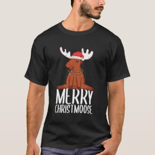 Merry Christmoose Alaska Moose Lover Gift Costume T-Shirt