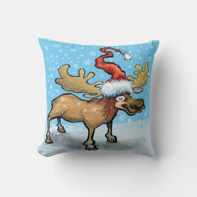 Merry Christmoose Cushion (Front)