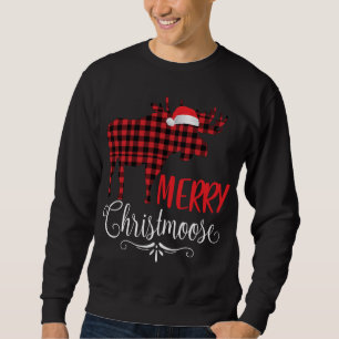 Merry Christmoose Family Christmas Pyjamas Moose Sweatshirt