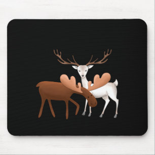 Merry Christmoose Happy New Deer T Shirt Mouse Pad