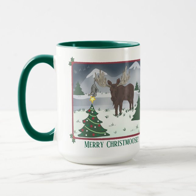 Merry Christmoose! Mug (Left)