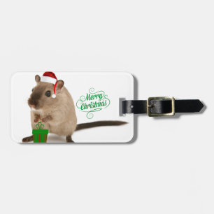 Merry Christmouse Luggage Tag