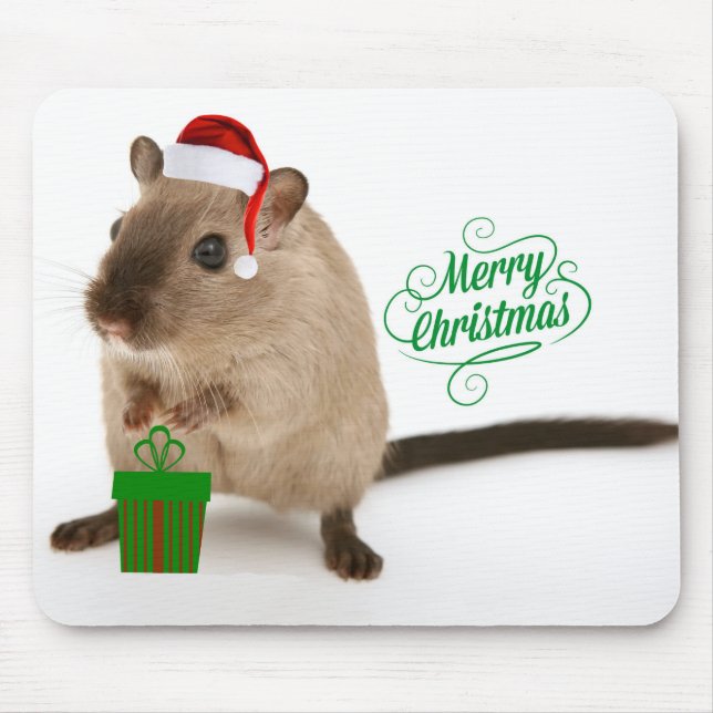 Merry Christmouse Mouse Pad (Front)