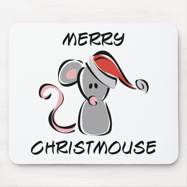 Merry Christmouse Mouse Pad (Front)