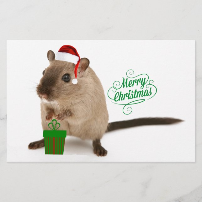 Merry Christmouse Stationery (Front)
