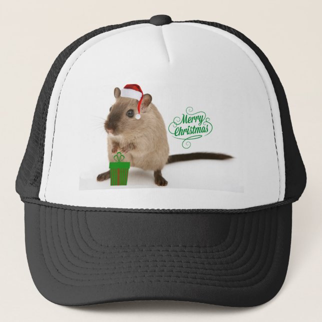 Merry Christmouse Trucker Hat (Front)
