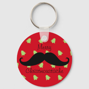 Merry Christmoustache Key Ring