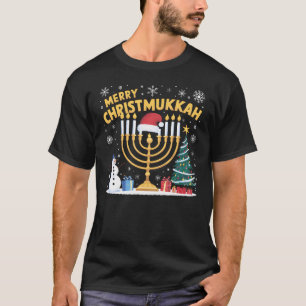 Merry Christmukkah Jewish Hanukkah Christmas Funny T-Shirt