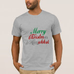 Merry Christmukkah T-Shirt<br><div class="desc">Holiday Humour T-shirts and Apparel Funny Holiday Gear: T-shirts,  Hoodies,  Stickers,  Buttons,  and gifts.</div>