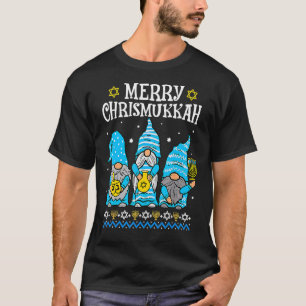 Merry Christmukkah With Gnome Christmas Hanukkah G T-Shirt