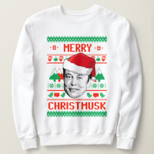 Merry Christmusk UGLY CHRISTMAS SWEATER