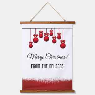 Merry Chritmas from NAME GOES HERE Hanging Tapestry