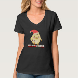 Merry Cluckmas, Funny Christmas Chicken T-Shirt
