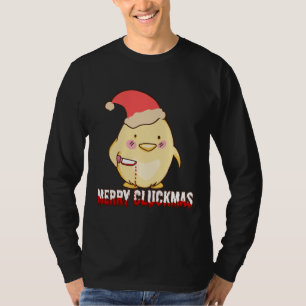 Merry Cluckmas, Funny Christmas Chicken T-Shirt