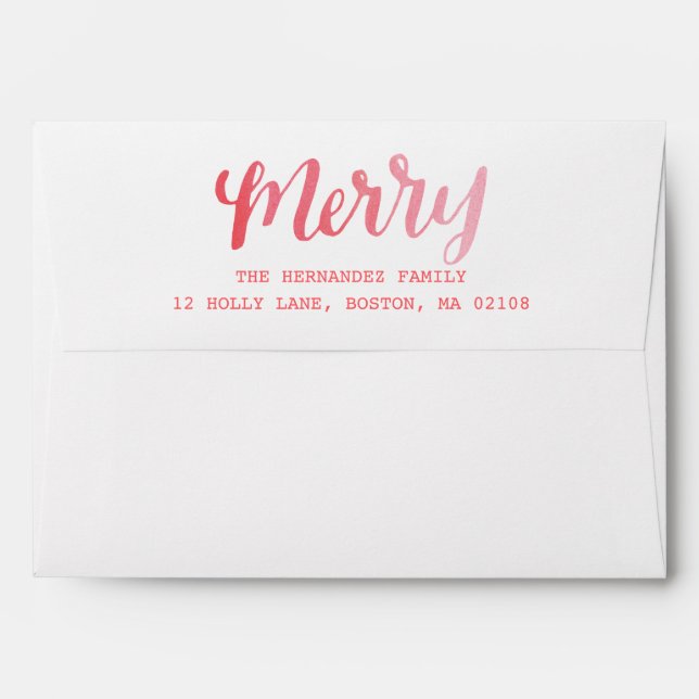 Merry Collection Envelope (Back (Top Flap))