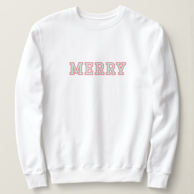 Merry College Christmas Sweater (Design Front)