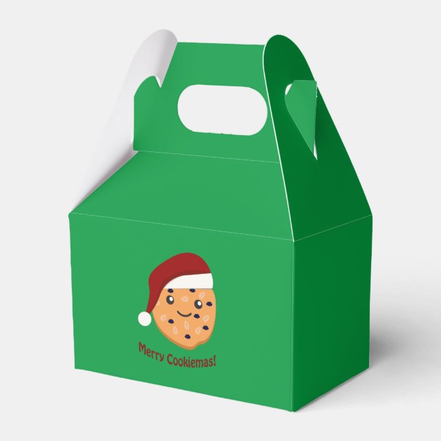 Merry Cookiemas Christmas cookie Favour Box (Back Side)