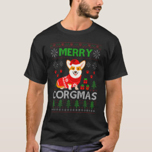 Merry Corgmas Corgi Dog Ugly Christmas Animals T-Shirt