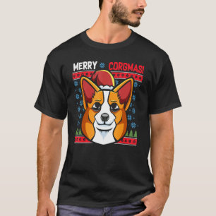 Merry Corgmas Corgi Pet Animal Dog Christmas Famil T-Shirt