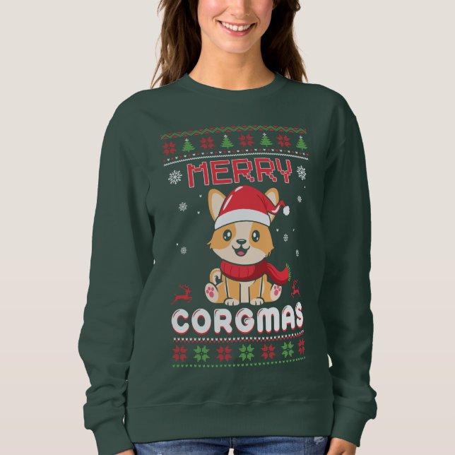 Merry Corgmas Sweatshirt (Front)