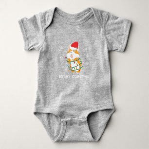 Merry Corgmas Xmas Pajamas Corgi Christmas Nerdy Baby Bodysuit