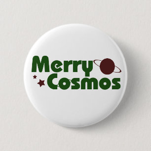 Merry Cosmos 6 Cm Round Badge